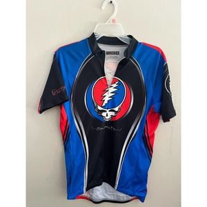 Grateful Dead steal your face primal wear medium cycling jersey